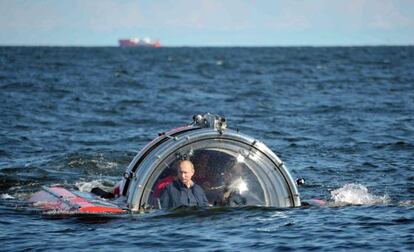 Putin, en el golfo de Finlandia.