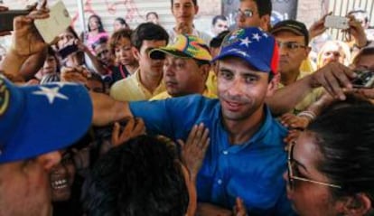 Opposition leader Henrique Capriles.