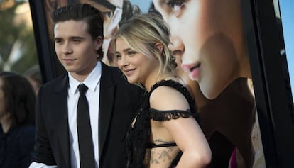 Brooklyn Beckham y Chloë Grace Moretz en el estreno de 'Neighbors 2: Sorority Rising', este lunes.