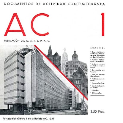 Portada del número 1 de la revista <i>AC</i>, del Gatepac, 1931.