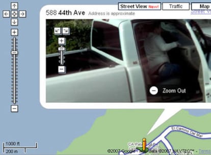 Google Maps Street View permite ver imágenes panorámicas de algunas calles