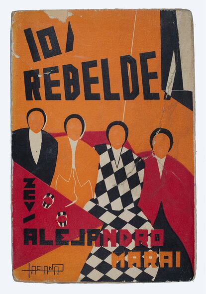 ‘Los rebeldes’, novela de Alejandro Marai con portada ilustrada por Jacinto.