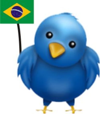 Logo de Twitter en Brasil.