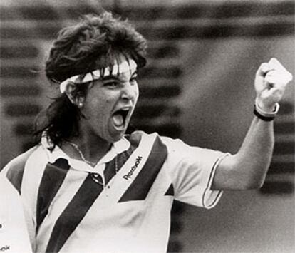 Arantxa Sánchez Vicario, cuando logró, en 1989, su primer triunfo en Roland Garros.