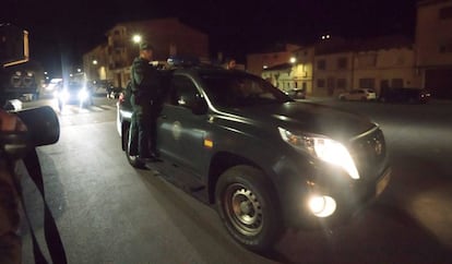 El operativo desplegado por la Guardia Civil en Teruel.