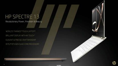 El perfil del HP Spectre 13 es espectacular