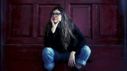 Isa Calderón Peces-Barba en la Plaza Mayor de Madrid.