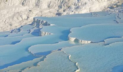 Las terrazas naturales de Pamukkale, en la provincia turca de Denizli.