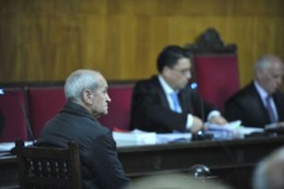 El acusado durante el juicio