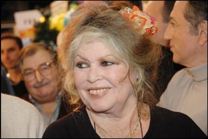 La actriz Brigitte Bardot.