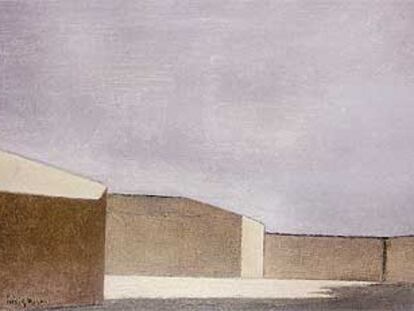 <i>Paisaje (Carabanchel)</i>, 1955. Óleo sobre lienzo, de Gerardo Rueda.