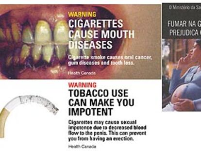 Publicidad sobre los efectos del tabaco