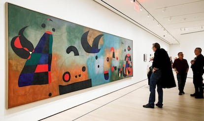 Inauguración de la exposición de Miró en el MoMA el pasado 20 de febrero.