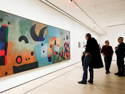 Inauguración de la exposición de Miró en el MoMA el pasado 20 de febrero.