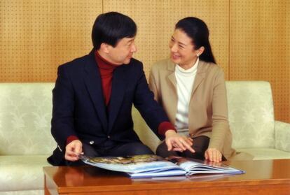 El pr&iacute;ncipe Naruhito con su mujer, la princesa Masako. 