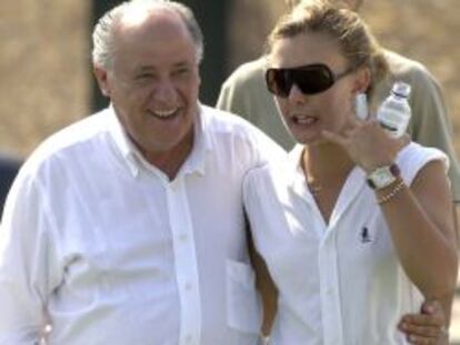 Amancio Ortega con su hija, Santa Ortega.