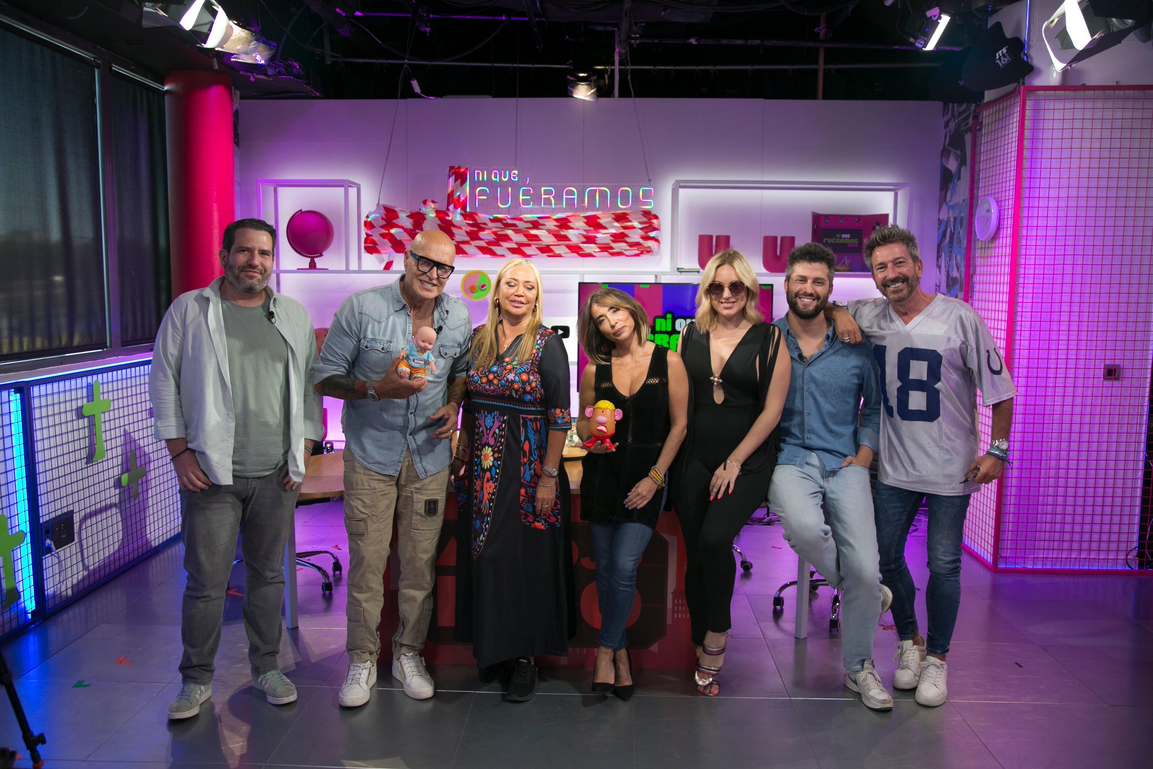 Grabación del programa 'Ni que fuéramos shhh', en el plató de Fabricantes Estudio, en Madrid