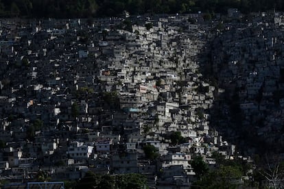 A shanty town in the Pétion-Ville district of Port-au-Prince.