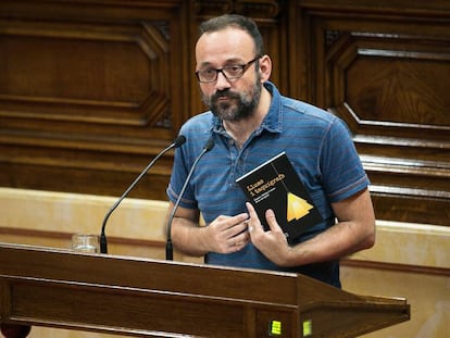 Benet Salellas, com a diputat al Parlament, el maig del 2017.