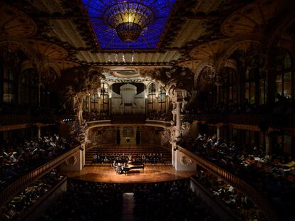 Un concierto de Maurizio Pollini en el Palau en una imagen de archivo
