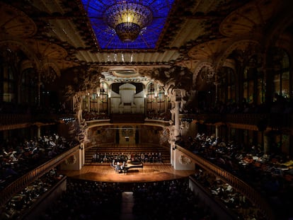 Un concierto de Maurizio Pollini en el Palau en una imagen de archivo