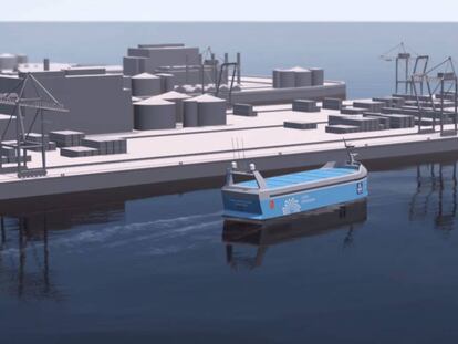 El primer barco de carga autónomo y cero emisiones se botará en 2018