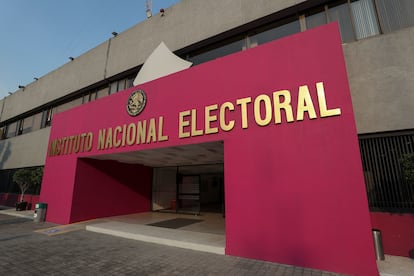 La sede del Instituto Nacional Electoral en Ciudad de México, en abril de 2023.