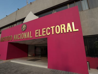 La sede del Instituto Nacional Electoral en Ciudad de México, en abril de 2023.