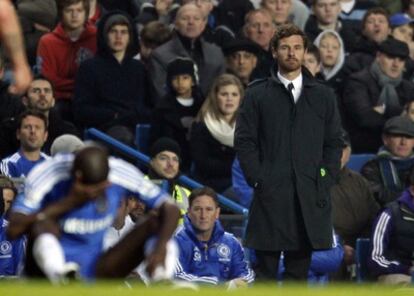 Villas-Boas, durante el partido frente al Liverpool.