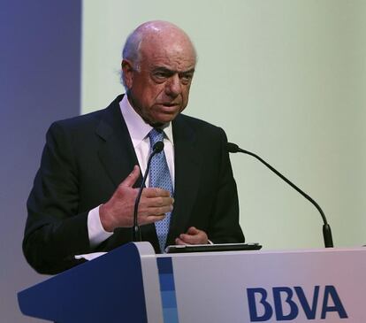 El presidente de BBVA, Francisco González.