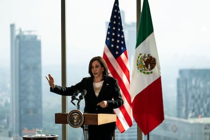 Kamala Harris en Ciudad de México, el 8 de junio de 2021.
