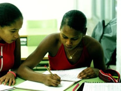 Second-generation students at Barcelona&#039;s Eugeni D&#039;Ors school.