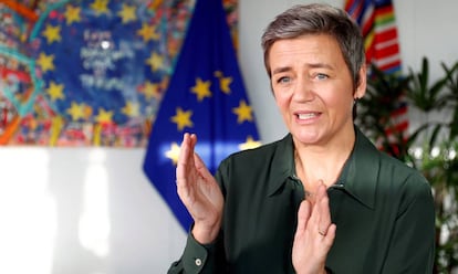 La comisaria de Competencia, Margrethe Vestager, el pasado 14 de enero.