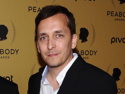 Brent Renaud, durante la ceremonia de entrega en Nueva York del premio Peabody, con el que resultó galardonado en 2015.