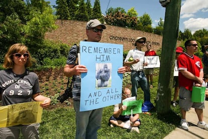 Protesta en Cincinnati por la muerte de Harambe.