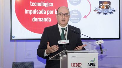 José María Roldán, durante su intervención.
