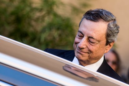 El primer ministro de Iralia, Mario Draghi, este viernes en Roma.