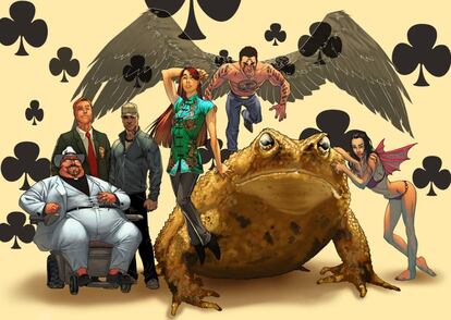 Algunos personajes de la antología de 'Wild Cards'.