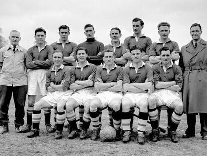 El Chelsea, en la temporada 1954-55, la de su primer título de Liga.