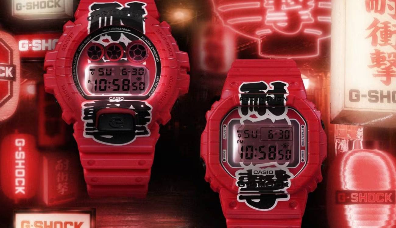 Casio lanza en España un reloj G-SHOCK inspirado en los farolillos rojos de Japón y con kanjis en la esfera