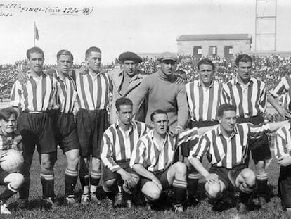 El Athletic que formó en la final de la Copa de 1930.