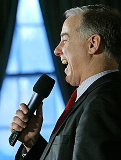 El candidato Howard Dean hace campa?a en New Hampshire.