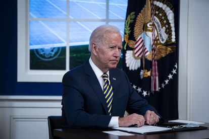 El presidente de Estados Unidos, Joe Biden, este viernes en Washington (EE UU).