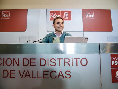 Juan Lobato, en un acto del PSOE de Madrid.