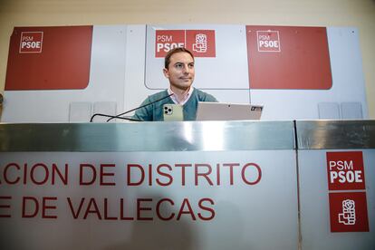 Juan Lobato, en un acto del PSOE de Madrid.