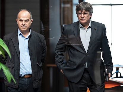 Carles Puigdemont y Jordi Turull