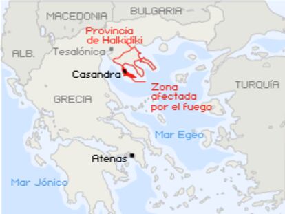 Provincia de Halkidiki, Grecia