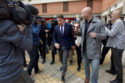 Ignacio González, saliendo el pasado día 18 de los juzgados de Estepona.