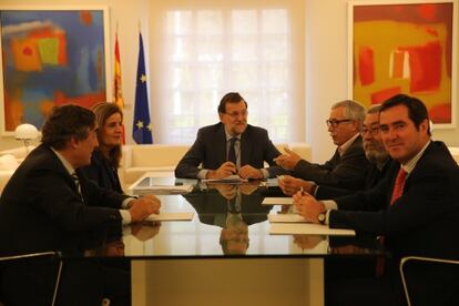 Reunión de los agentes sociales en La Moncloa