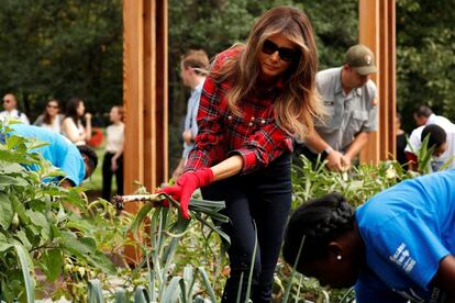 Con esta actividad Melania Trump ha decidido mantener una tradicin iniciada, por la entonces primera dama, Michelle Obama, al poco de instalarse en la residencia presidencial en 2009 con el fin de promover la alimentacin saludable y el ejercicio entre los jvenes.